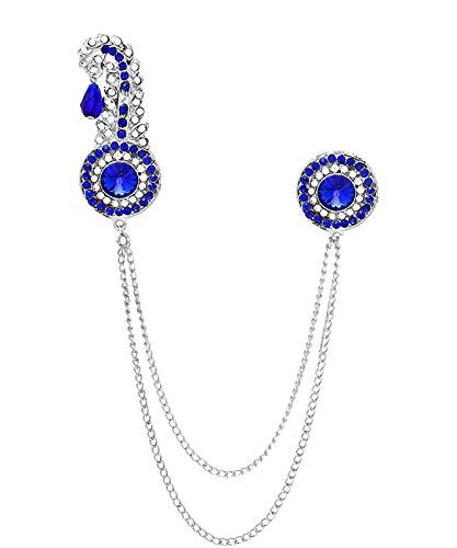 Buy Z Retails Metal Sherwani Brooch for Men(Blue) at Amazon.in