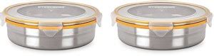 Steel Lock Silicone, Plastic, Steel Fridge Container - 1700 ml Price in ...