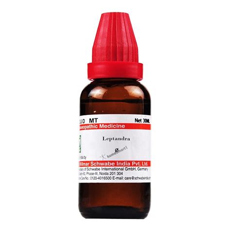 Leptandra Homeopathy Mother Tincture in 30, 100ml, Schwabe,SBL – Homeomart