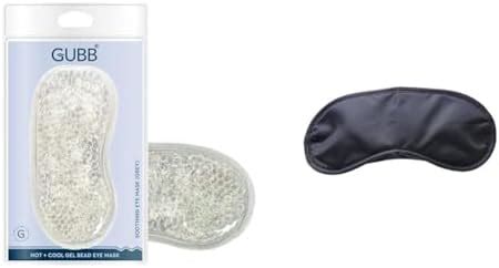 GUBB Soothing Eye Gel Mask – Grey & GUBB Eye Mask for Sleeping with ...