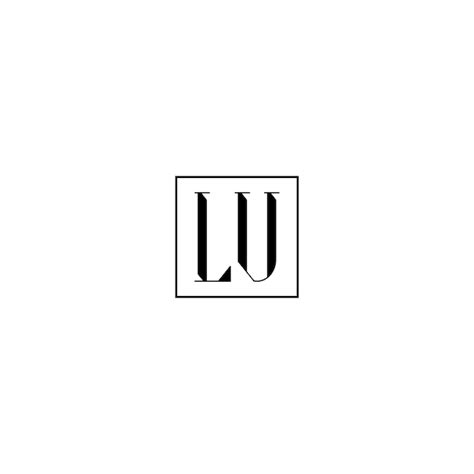 LU-Monogramm-Logo-Design, Buchstabe, Text, Name, Symbol, einfarbig ...
