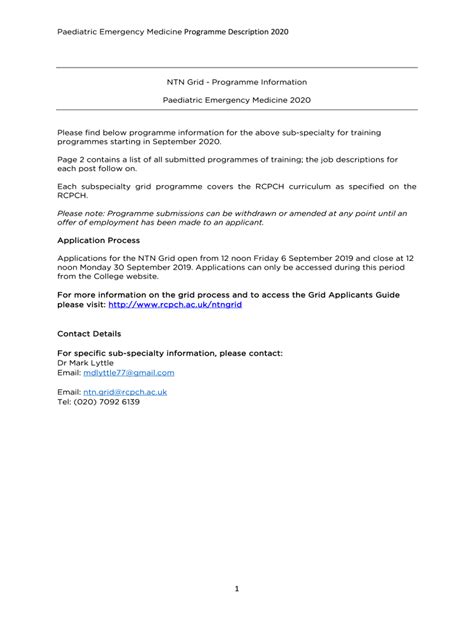 Fillable Online Emergency Medicine Programme - Irish Childrens Triage ...