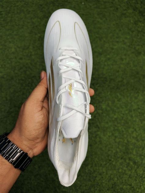 F50 White And Gold FG Boot With Lace