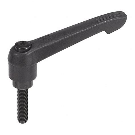 KIPP, Plastic w/ Steel Thread, M16 Thread, Adjustable Handle - 53JA63 ...