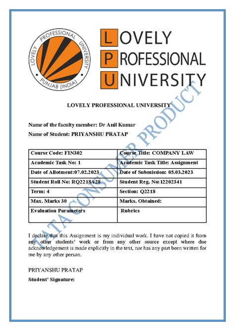 Lovely Professional University fin group (1) - LOVELY PROFESSIONAL ...