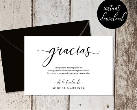 Wedding Thank You Card Wording In Spanish