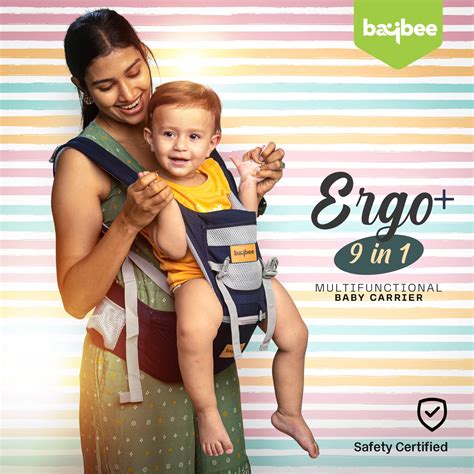 Baybee Ergo+ Hip Seat Baby Carrier with 6 Carry Positions – Baybee India