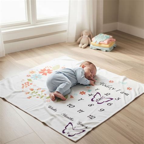 MOMISY Baby Milestone Blanket and Props for Baby's |1 to 12 Months Pro ...