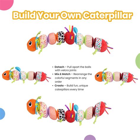 Nuluv Activity Caterpillar Soft Toys | Available on The Mom Store