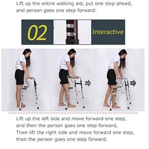 VEAYVA 2 STEP ALLUMINIUM ADULT WALKER Portable Light Weight Height ...