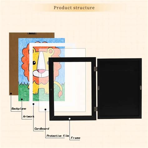 Kids Artwork Picture Frame | Open Front Picture Frame | Tiny Treasures