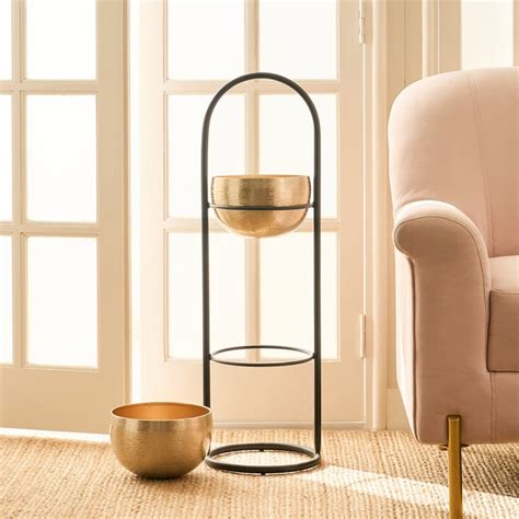 Buy Gardenia Mirage Metal 2-Tier Floor Planter from Home Centre at just ...