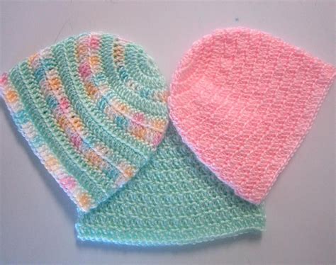 crochet patterns newborn hats
