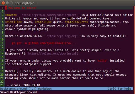 Image result for How to Use Micro Text Editor