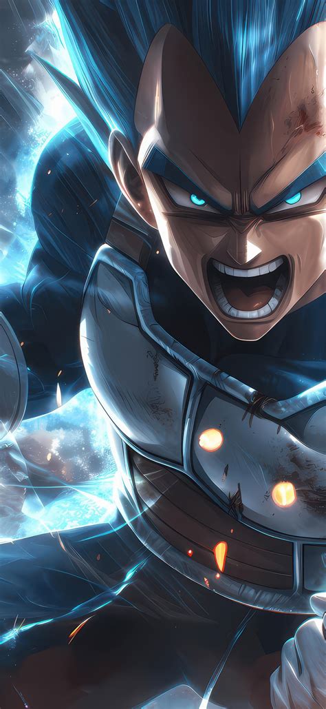 Vegeta Wallpaper 4K, Angry, Dragon Ball, 5K, AI art