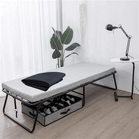 Buy Leisuit Rollaway Guest Bed Cot Fold Out Bed - Portable Folding Bed ...