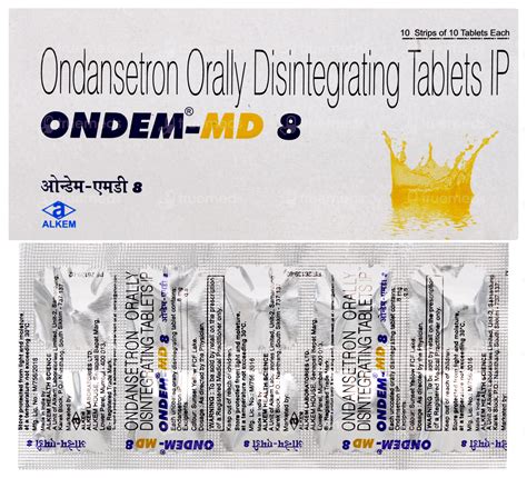 Ondem Md 8 Tablet – Control Nausea & Vomiting from Medical Treatments