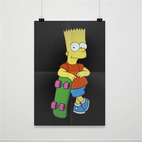 Bart Simpson Skateboarding