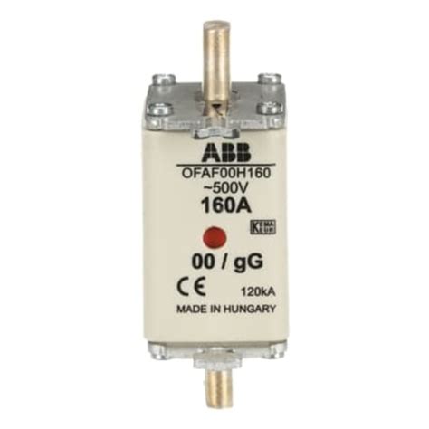 OFAF00H160 1SCA022627R1710 ABB | ABB 160A Centred Tag Fuse, NH00, 500V ...