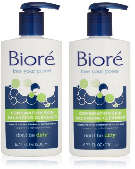Biore Combination Skin Balancing Cleanser, 6.77 Ounce (Pack of 2 ...