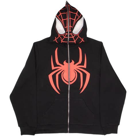 Spider Man Print Hoodie