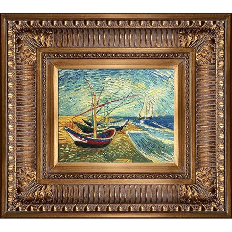 La Pastiche Fishing Boats On The Beach At Saintes-maries Vincent Van ...