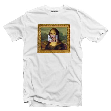 Mona Pop T-shirt - Mona Lisa X Lollipop – SLATE HASH