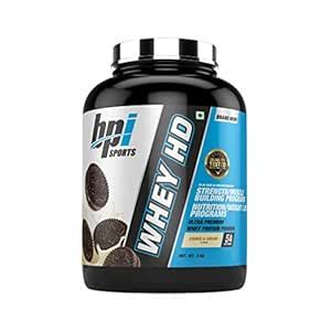 BPI Sports Whey HD Ultra Premium Protein Powder, Cookies & Cream, 2.0 ...