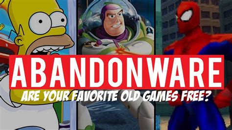 Abandonware: Why Your Favorite Old PC Games May Now Be Free - YouTube