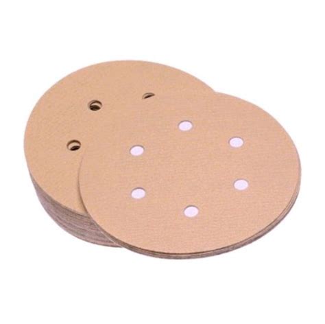 SAIT 37638 4S/4V 6-Inch Hook & Loop w/6 vac holes 150 Grit Stearated ...