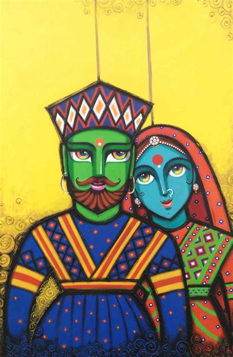 Artflute.com | Acrylic Painting by Gouri Shirish Velhal | Bandhan ...