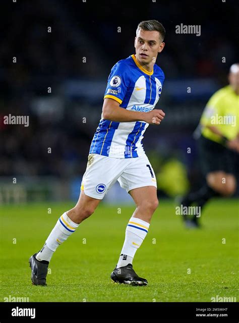 Brighton and Hove Albion's Leandro Trossard during the Premier League ...