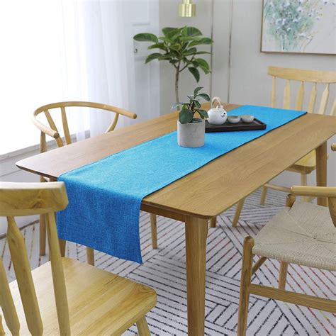 Buy Khooti Washable Jute Table Runner Heat Resistant Dining Table ...