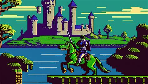 Adventure game screen retro computer games level pixel art video game ...