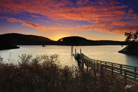 B195 Sunset Rosario Beach, Deception Pass State Park, Washington ...