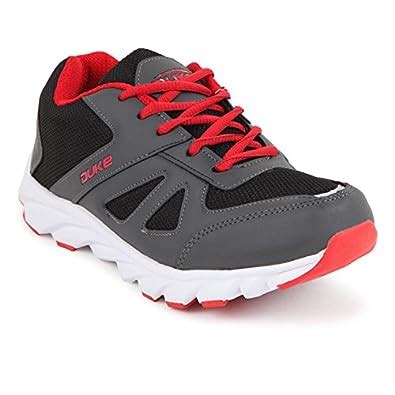 Duke Men's Grey, Black & Red Coloured Mesh Sports Shoes 6 : Amazon.in ...