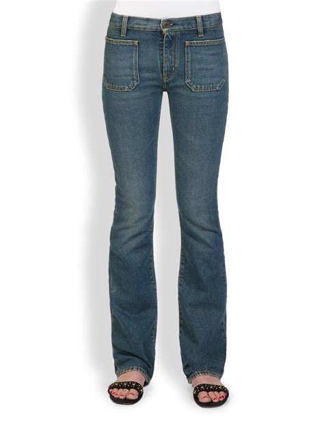Women's Front Patch Pocket Jeans at Luis Silva blog