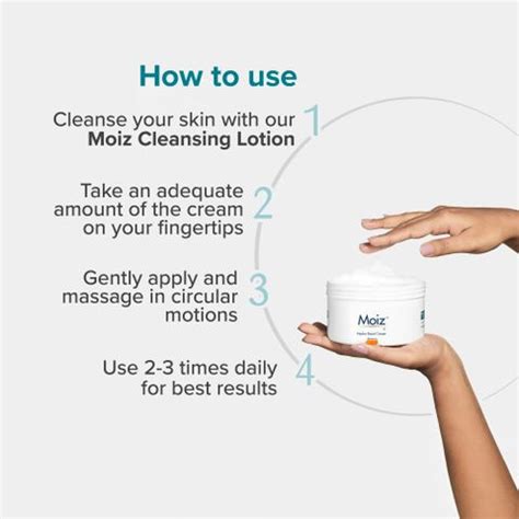 Moiz XL Hydro Boost Cream | For Dry and Sensitive Skin | With 13 ...