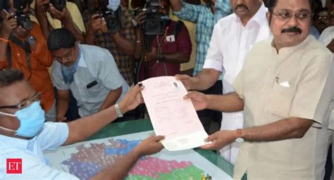 Tamil Nadu Assembly Polls 2021: TTV Dhinakaran files nomination from ...