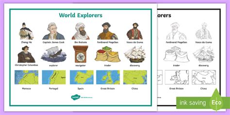 World Explorers Word Mat (teacher made) - Twinkl
