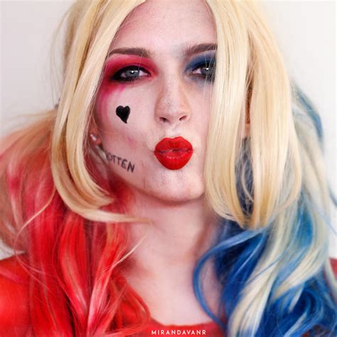 How To Apply Makeup Like Harley Quinn | Saubhaya Makeup