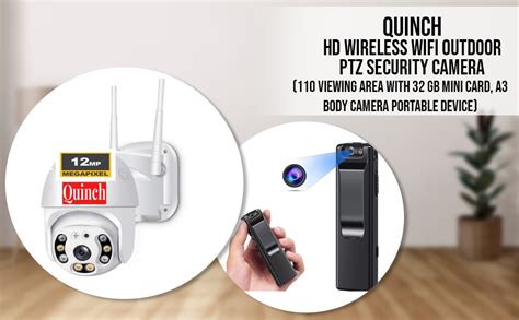 Buy QUINCH 12MP HD Wireless WiFi Outdoor PTZ Security Camera with Full ...