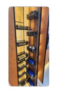 Trueliving_GLASS MATTEE BLACK (SOFT CLOSE FRAME) 6 Ft 3 Inch to 7 Ft G ...