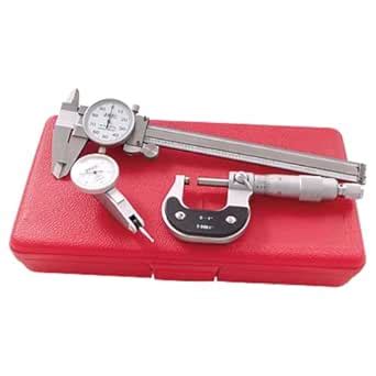 HHIP 4902-0003 Pro-Series 3 Piece Caliper, Micrometer and Indicator ...