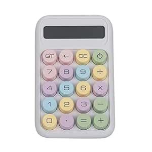 KRySt 12-Digit Pastel Theme Calculator with Big Buttons, Large LCD ...
