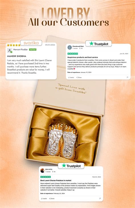 Maa Lakshmi's Charan Paduka - Gold & Silver Plated (3 Inch)