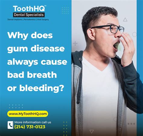 Why does Gum disease always cause bad breath or bleeding? - ToothHQ Dental Specialists