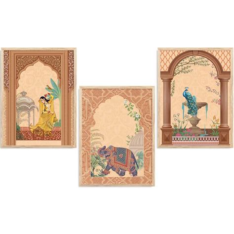 Traditional Wall Art Paintings for Living Room - Wall Poster With fram ...