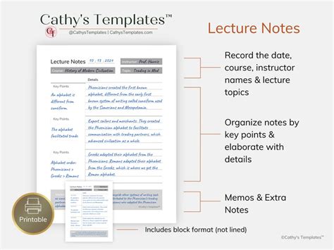Image result for Course Notes Printable