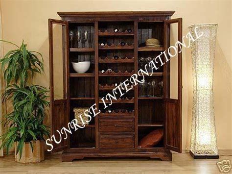 Wooden Large bar cabinet - Crockery unit furniture for home - Furniture ...